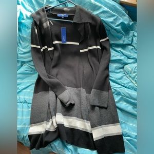 Wednesday Addams Black Women’s Cardigan Plus Size Black Soft Goth